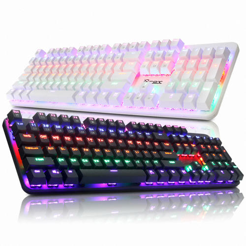 부품 : COX CK420 교체축 레인보우 LED 게이밍 기계식 키보드의 썸네일 이미지